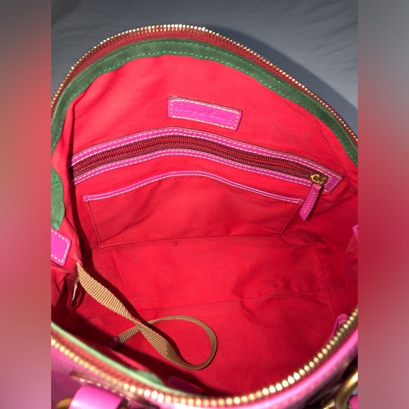 Dooney and Bourke Fuchsia Florentine Bristol Satchel - Picture 8 of 16